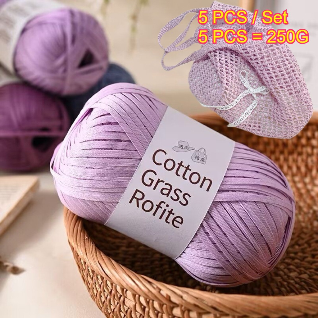 Crochet Bag Raffia - 5PCS 250g Fio de Papel Raffia