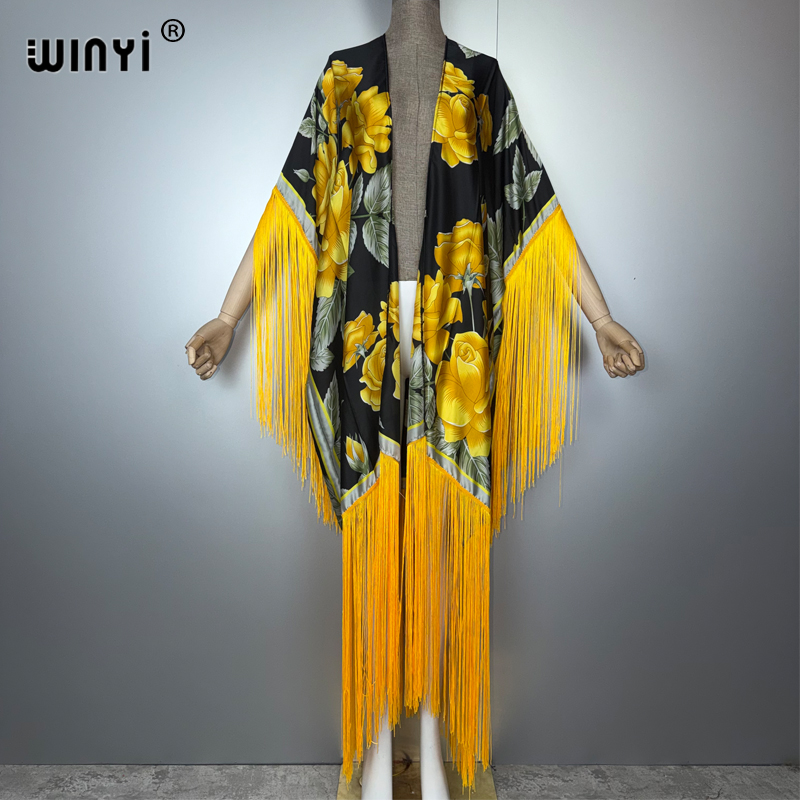 Winyi áfrica kimono cover-ups  - Cover Up Kaftan avaliação e preço
