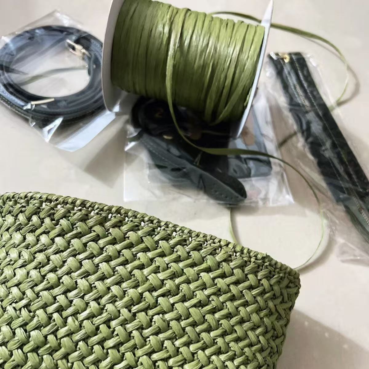 120g/rolo fosco ráfia grama cr - Crochet Bag Raffia avaliação e preço