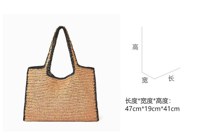 Sacolas de palha tecidas para  - Crochet Bag Raffia avaliação e preço