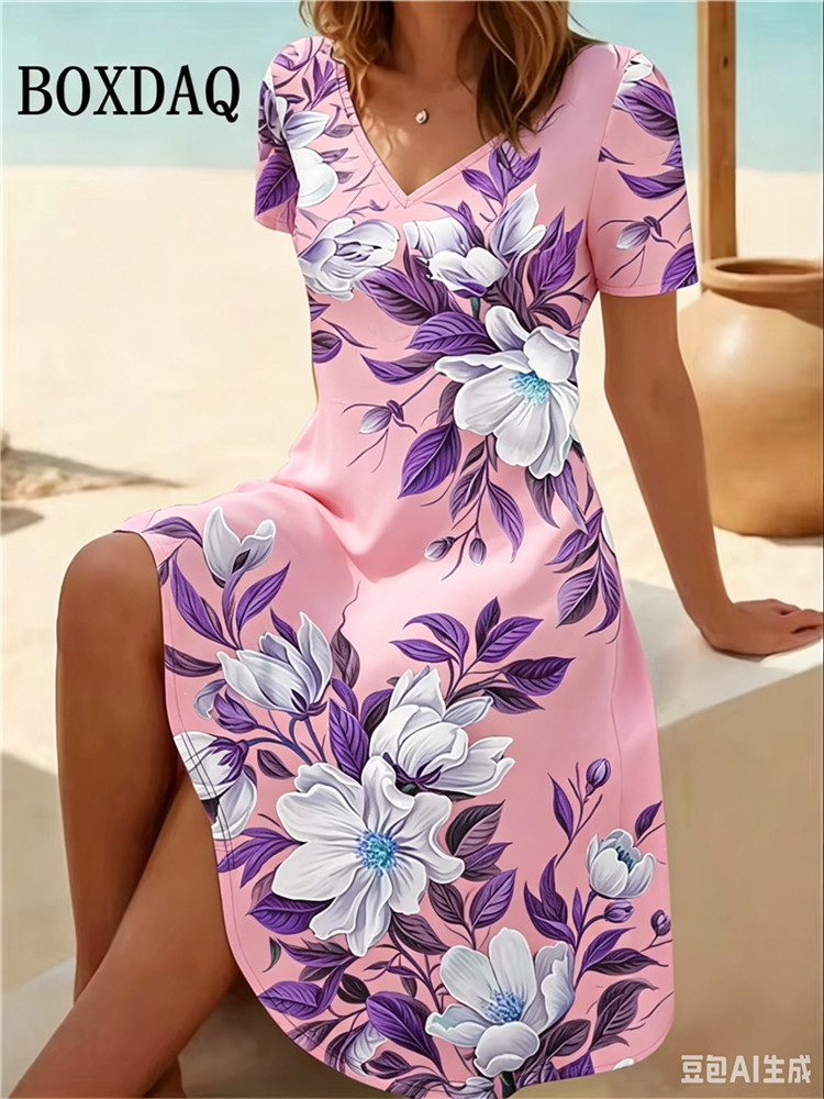 Vestidos Femininos Plus Size 6 - Romper Floral Print avaliação e preço