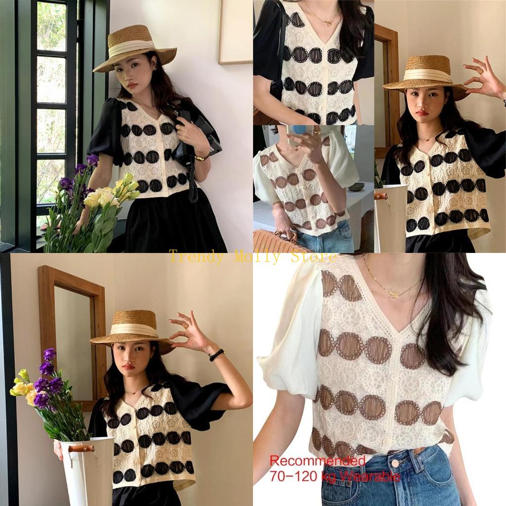 N5KB Mulheres crochê vintage C - Crop Top Crochet avaliação e preço