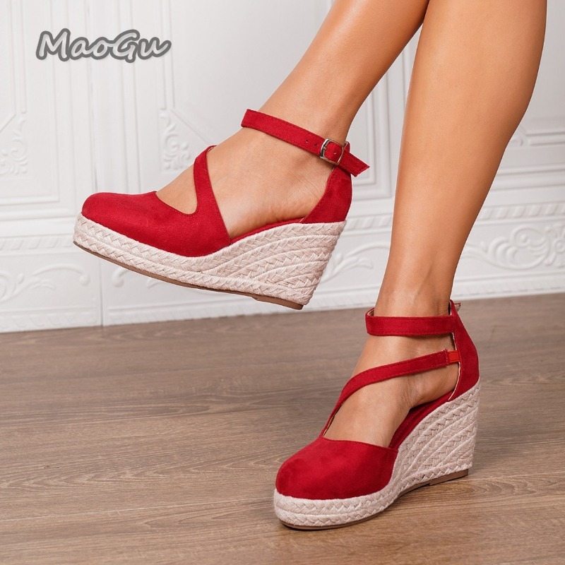 Sandálias Anabela Femininas de - Wedge Espadrille Women avaliação e preço